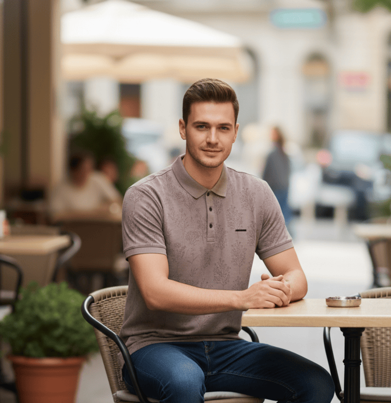 Floral Designer Polo T-Shirts D.7/32