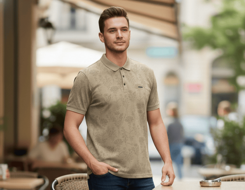 Floral Designer Polo T-Shirts D.7/32