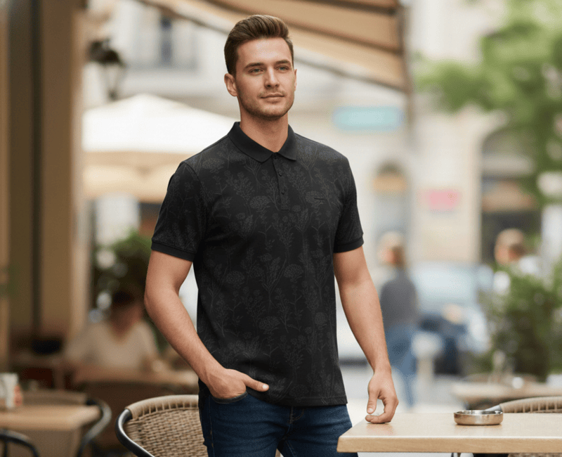 Floral Designer Polo T-Shirts D.7/32