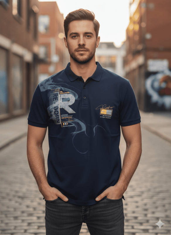 LEONIX Men's Stylish Polo Neck T-Shirts D.4/18