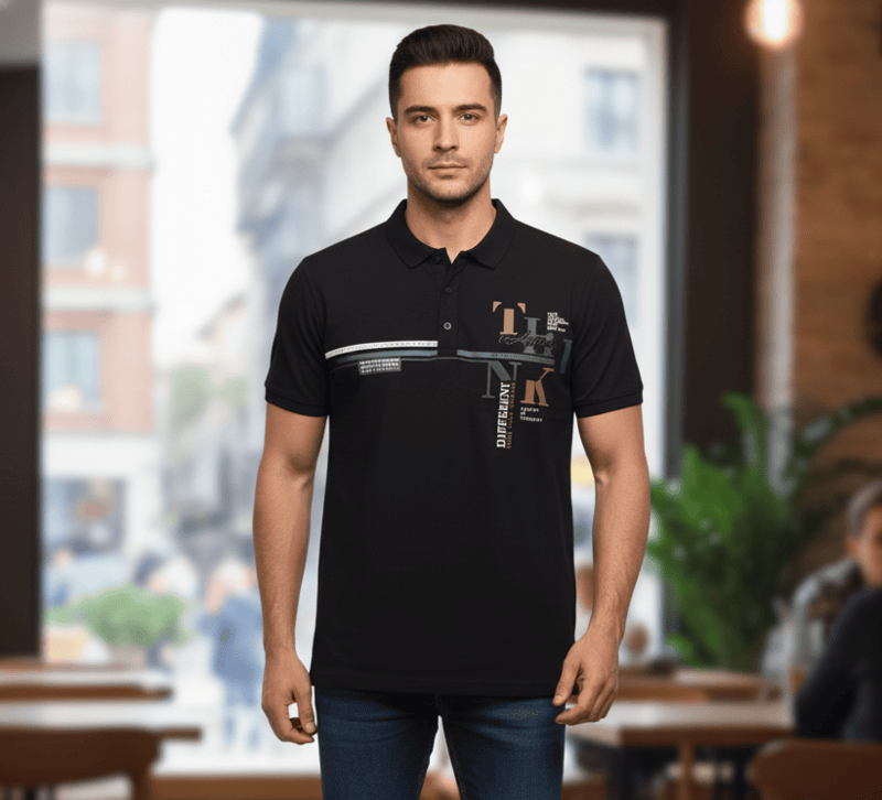 LEONIX Men's Stylish Polo Neck T-Shirts D.4/18