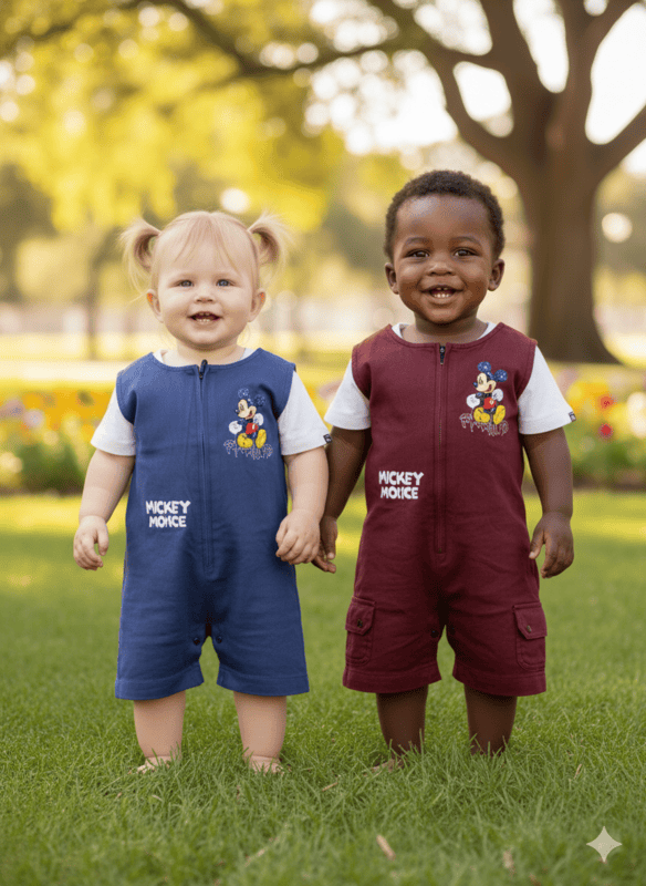 Kids Dungaree Romper Set D36.1901