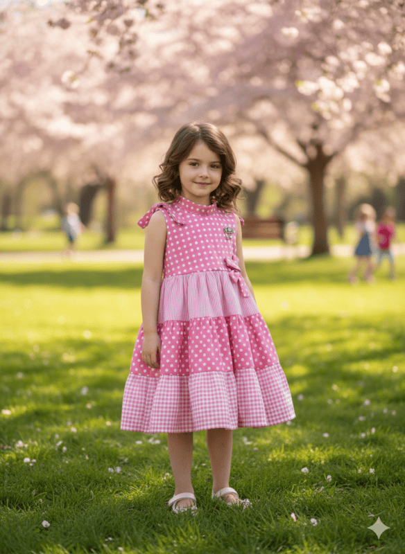 Abstract Tribal Print Cotton Frock D.24.MD491D B.1617