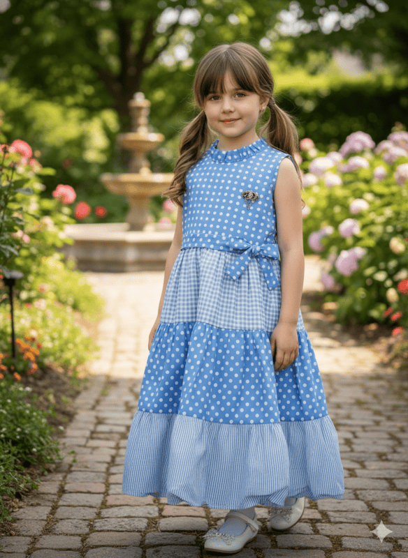 Abstract Tribal Print Cotton Frock D.24.MD491D B.1617