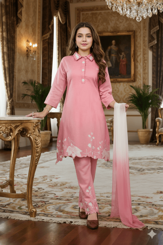 LIGHT PINK CO-SET D.K1100P2 B.GINI BABY