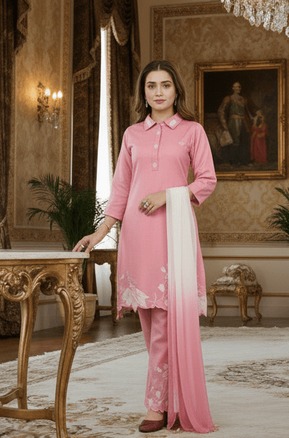 LIGHT PINK CO-SET D.K1100P2 B.GINI BABY