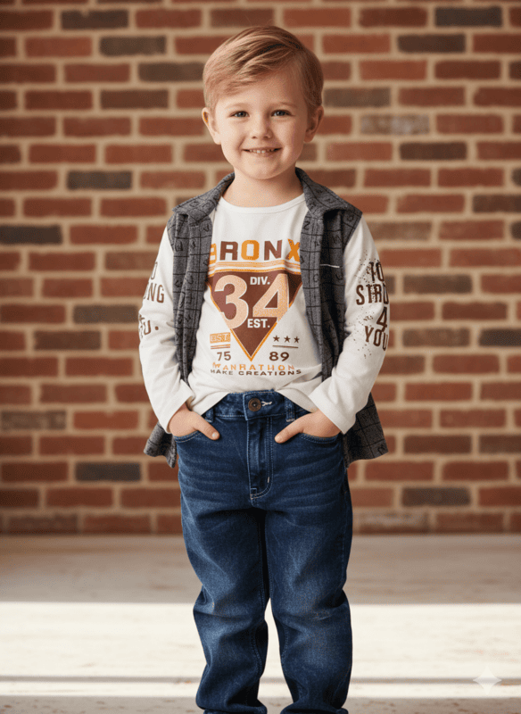 BRONX 3-Piece Kids Denim Set D.6/6 B.5265