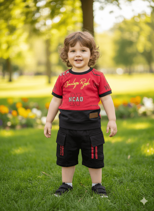 Kids 2-Piece Cargo Shorts Set