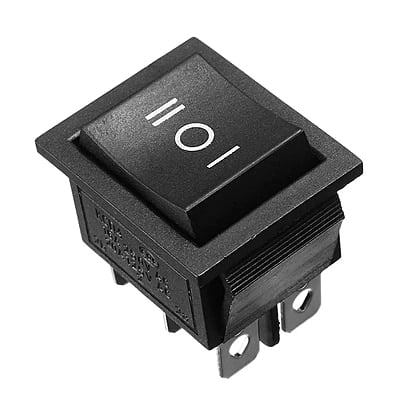 Generic DPDT ON-OFF-ON Rocker Switch (16A) 250V AC – 6pin