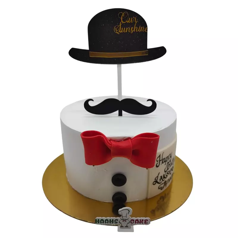 Gentleman-Themed Birthday cake