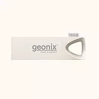 Geonix 16GB USB 2.0 Pendrive, Silver, Keyring Design-GXPD16GB