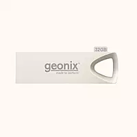 Geonix 32GB USB 2.0 Pendrive, Keyring Design, Silver-GXPD32GB