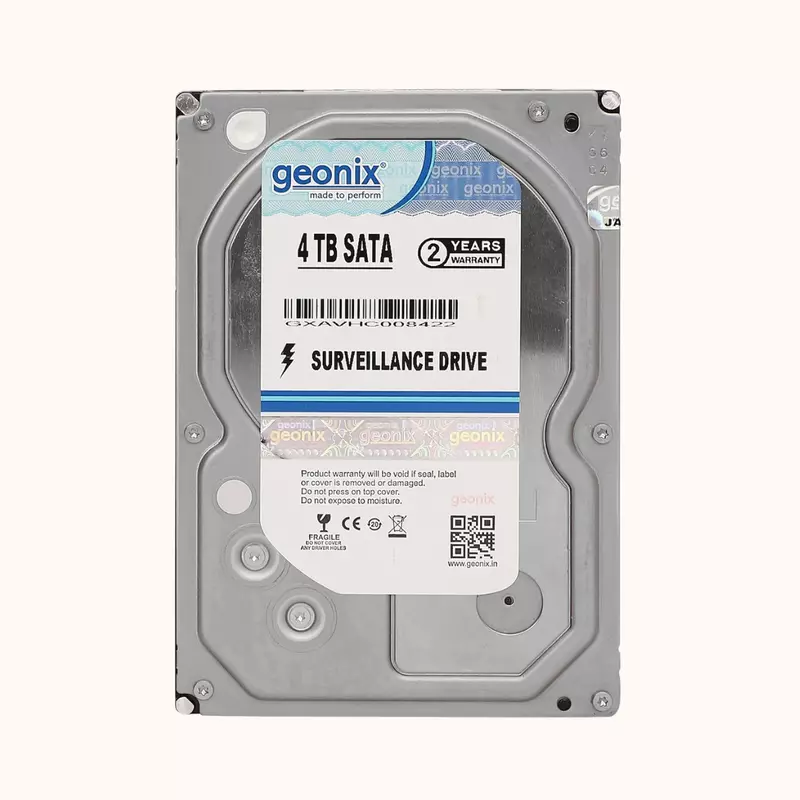 Geonix 4TB SATA Desktop Internal Hard Disk Drive (HDD), 3.5 Inch, 2 Years Warranty