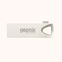 Geonix 64GB USB 2.0 Pendrive ,Keyring Design, Silver-GXPD64GB