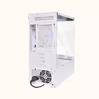 Geonix ATX Gaming Cabinet, Tempered Glass, 7 Expansion PCI Sockets, White-X30