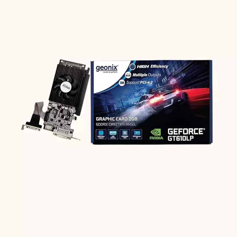 Geonix Geforce GT-610LP Memory Graphics Card 3 Years Warranty (GXGCD32GB)