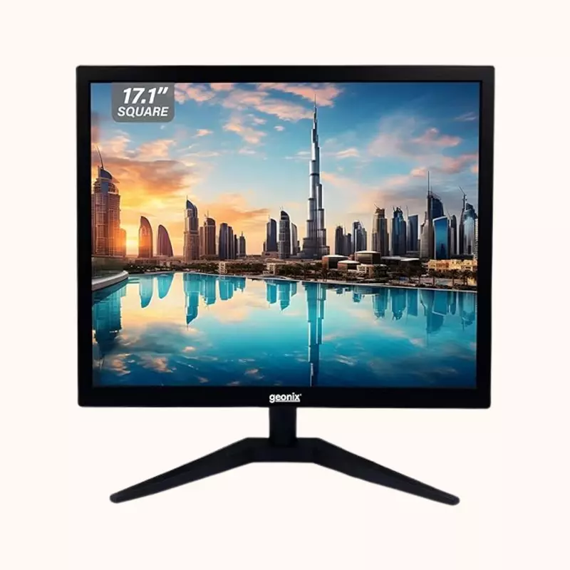 Geonix PC Monitor 17" VGA & HDMI 2 Years Warranty -GXTF-WVHDF171