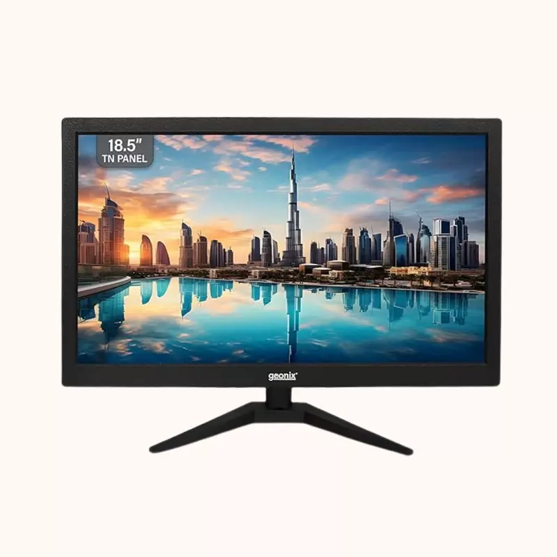 Geonix PC Monitor 18.5 Inches, Resolution 1366 x 768, 3 Years Warranty -GXTF-WVHDF185