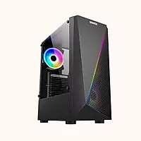 Geonix Tempered_Glass ATX Gaming Cabinet (X10W)-Black