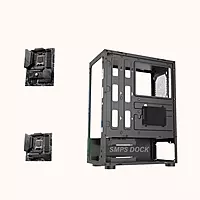 Geonix Tempered_Glass ATX Gaming Cabinet Black, X30W