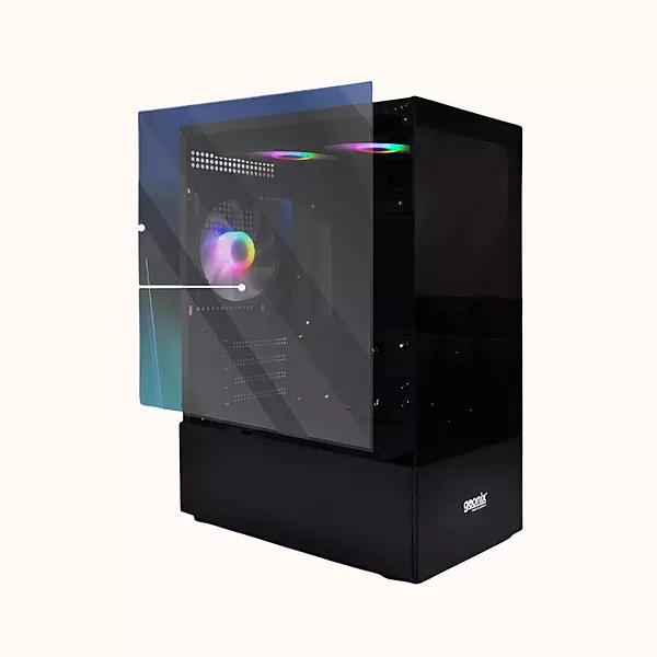 Geonix Tempered_Glass ATX Gaming Cabinet, GXGC4F-18503, Black