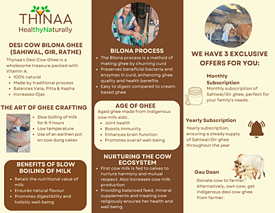 Bilona Desi Ghee (Sahiwal Cow)