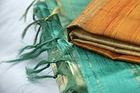Ikkat Suvarna Tussar Ghicha Silk Handloom Saree with BP