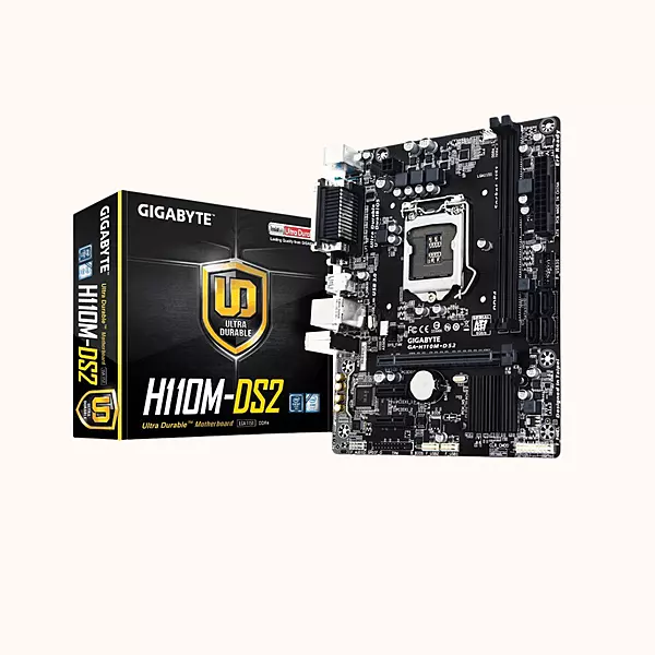 Gigabyte H110M-DS2 DDR4-6th Generation Motherboard, LGA1150