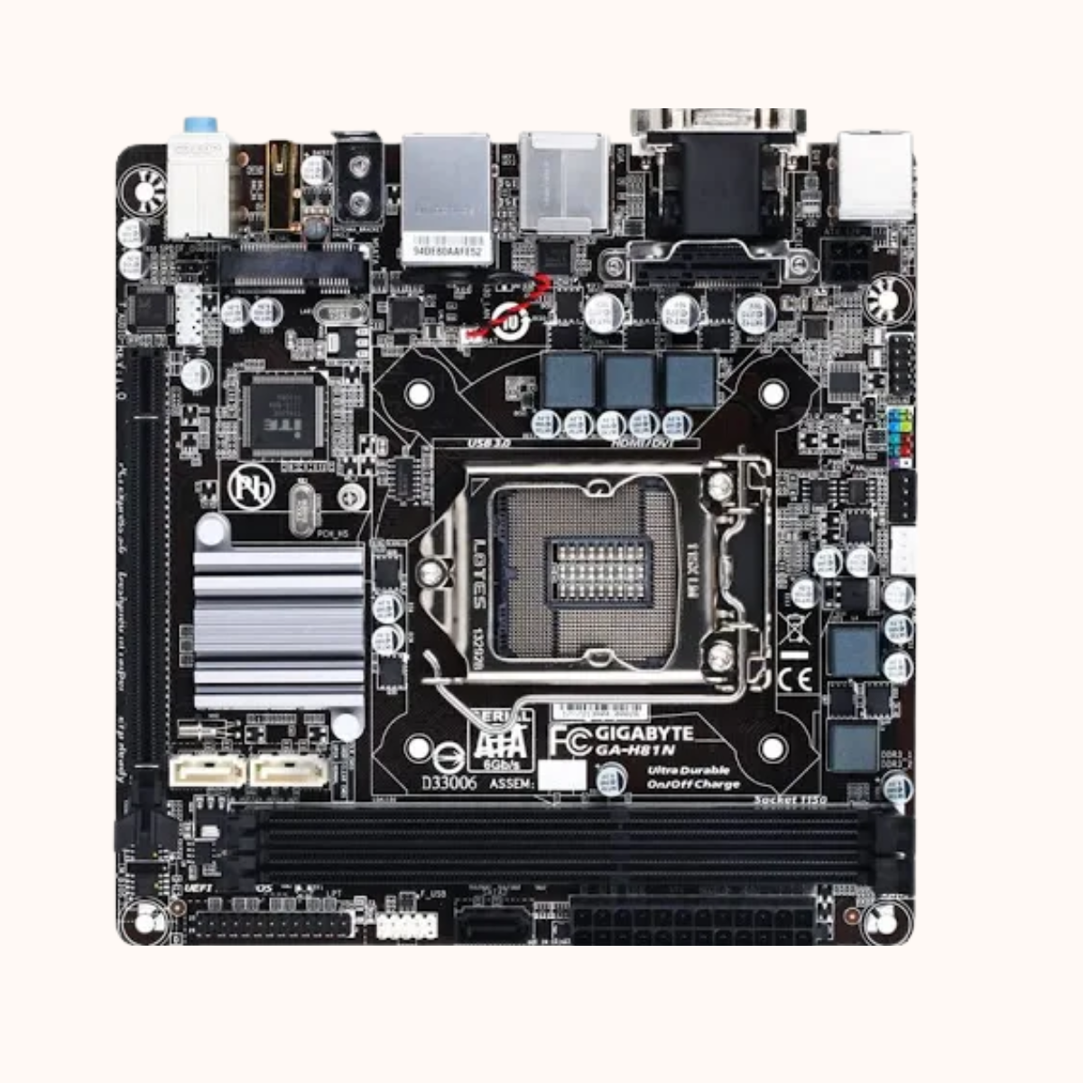 Gigabyte  Motherboard Gen 2.20Ghz to 3.80Ghz+ H81