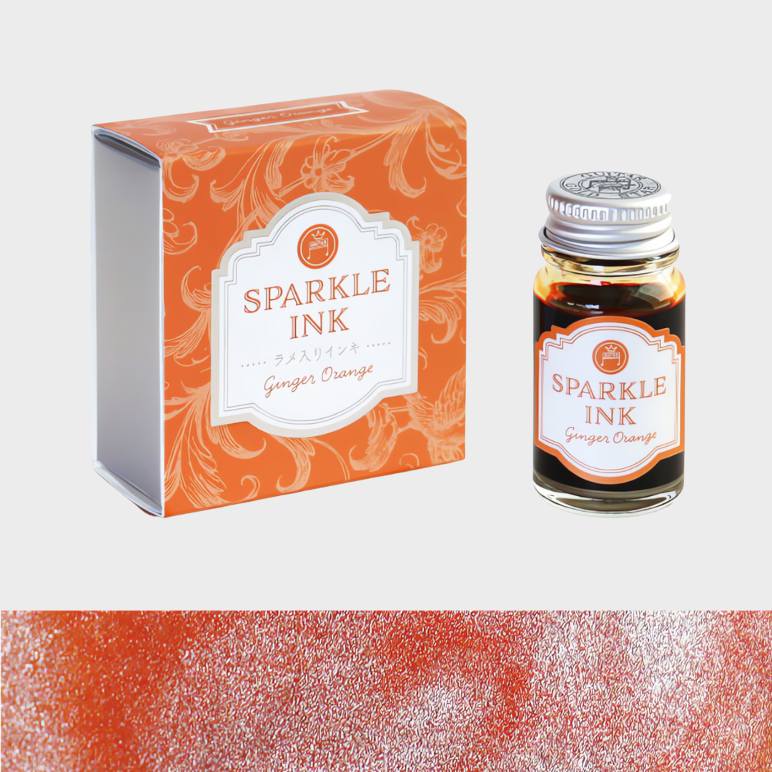 Guitar Sparkle Ink Ginger Orange