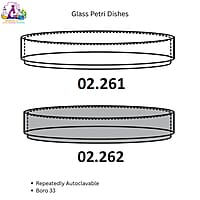 Glass Petri Dishes, Repeatedly Autoclavable - Boro 33