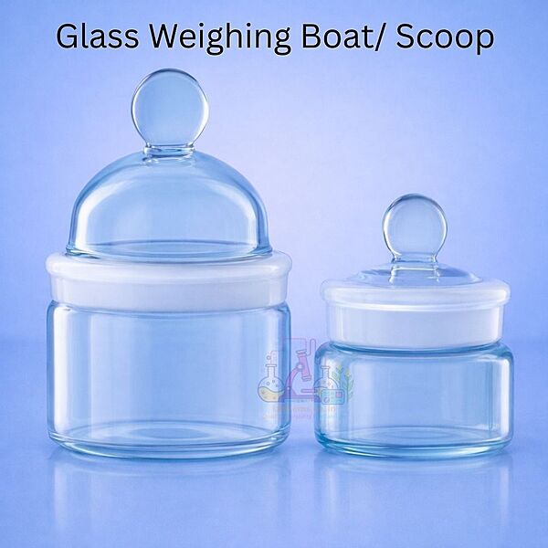 Glass Weighing Boat/ Scoop
