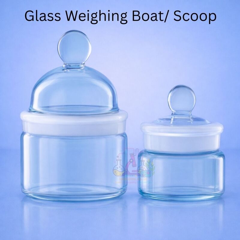 Glass Weighing Boat/ Scoop