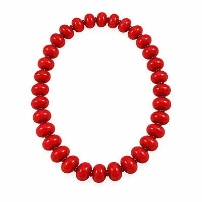 Rouvelle Ruby Red Beaded Statement Necklace