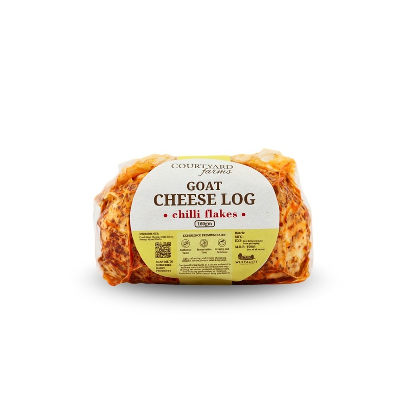 Chevre Goat Cheese Log (Mixed Herb) - Courtyard Farms