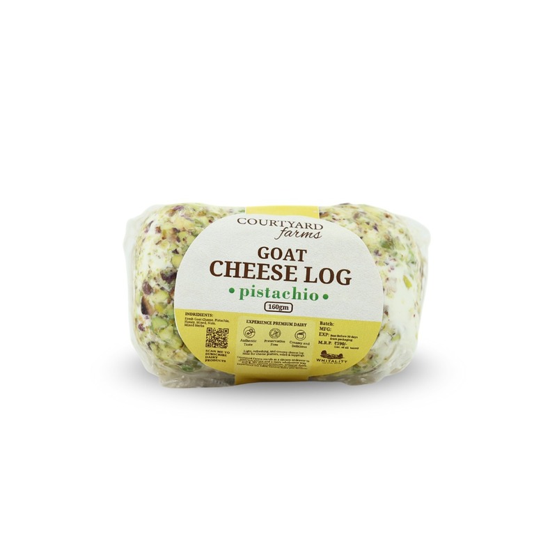 Chevre Goat Cheese Log (Mixed Herb) - Courtyard Farms