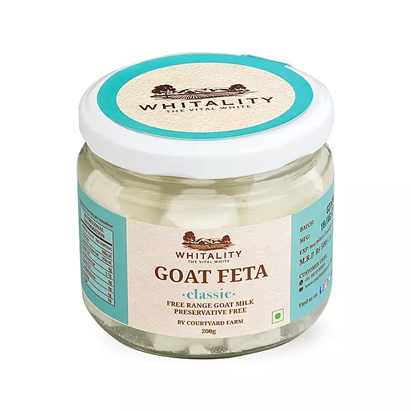 Goat Milk Feta 200 Gms - Courtyard Farms