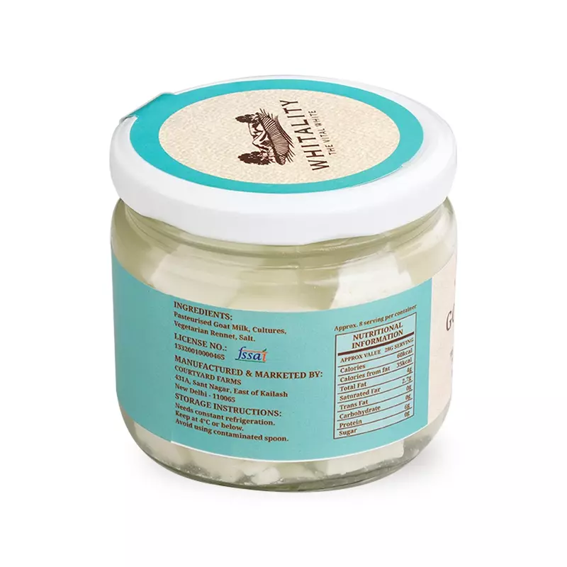 Goat Milk Feta 200 Gms - Courtyard Farms