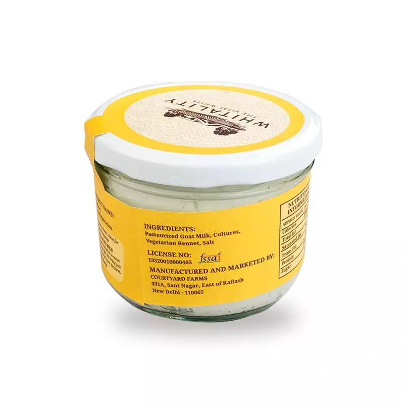 Chevre Classic Fresh Goat Cheese 200 Gms - Courtyard Farms