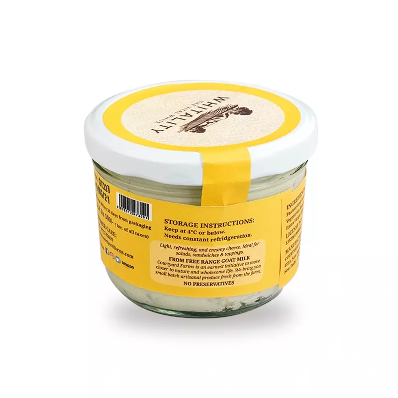 Chevre Classic Fresh Goat Cheese 200 Gms - Courtyard Farms