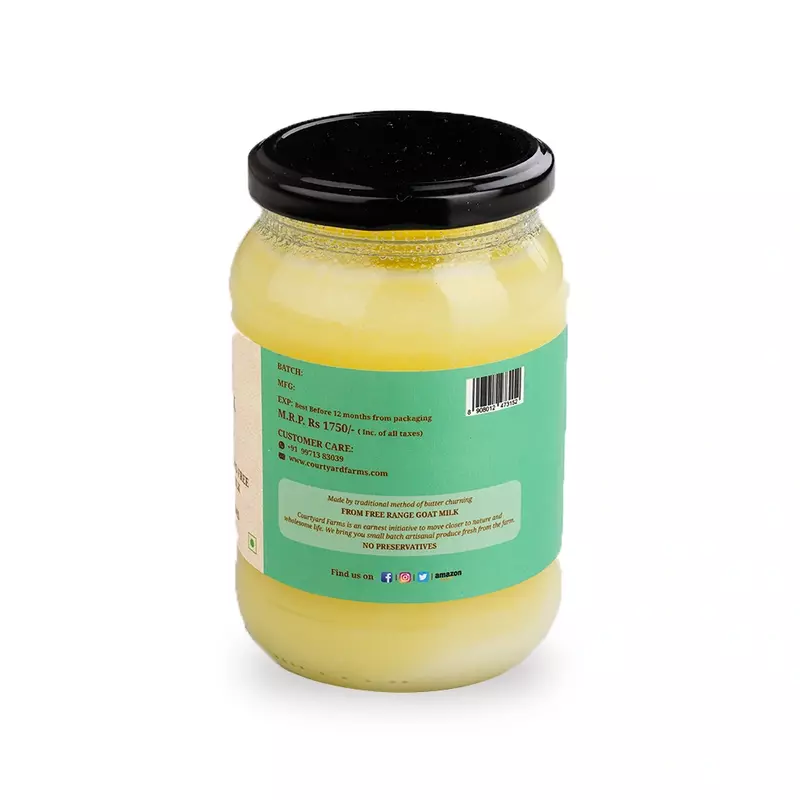 Goat Milk Ghee 500 ml - Courtyard Farms