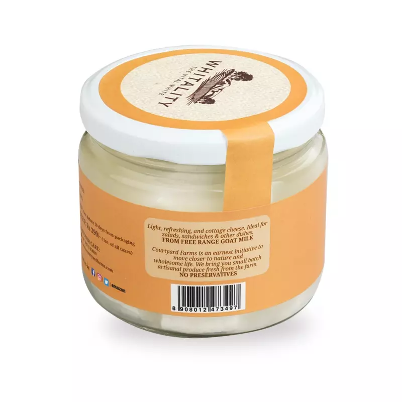 Goat Milk Paneer 200 gms - Courtyard Farms