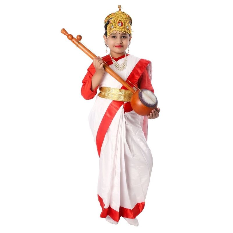 Goddess Saraswati Mata Fancy Dress Costume
