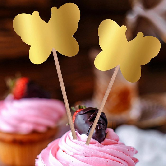 Gold Butterfly Topper