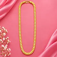 Panchaloga Chain for Men & Women | Traditional Gold Finish Chevron Link Chain