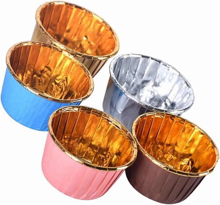 Gold Coated DB Cups Multicolor(Pack of 50)