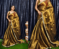 Tissue Gold with Zardozi Border