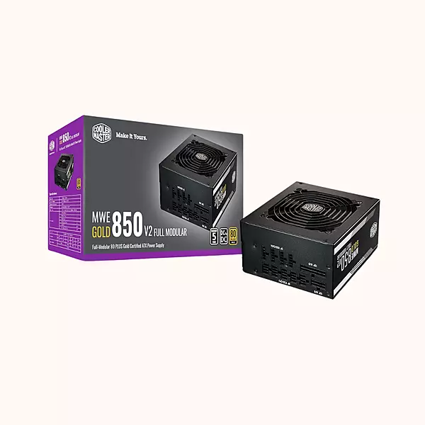 Gold V2 Power Supply - Fully Modular | 80 Plus Gold Certified | 120mm| 850GOLD