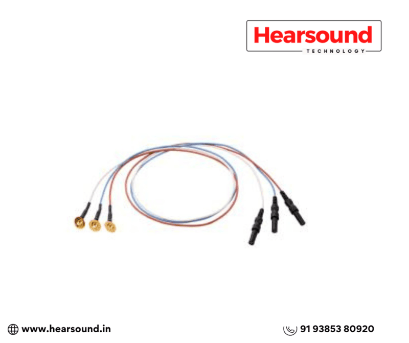 Gold-plated cup electrodes