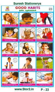 Good Habits - Educational Picture Chart No - 23